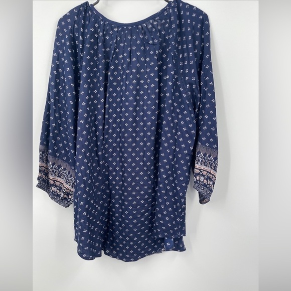 New Directions Women’s Tunic Peasant Top Blouse Size 0X NWT $39 - Picture 6 of 6